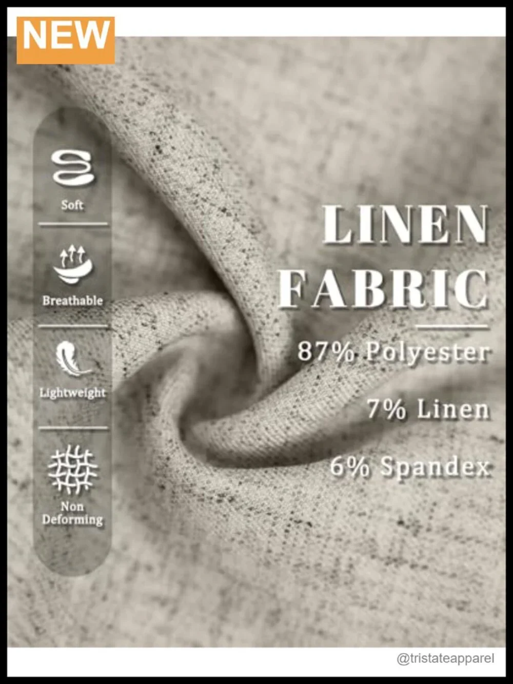 Baggy Pleated Wide Leg Linen Dress Pants Elastic Waist Slacks